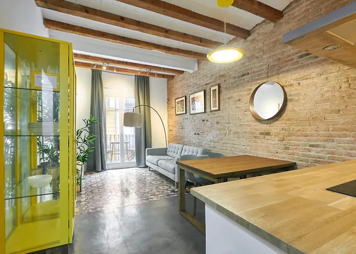 64 In A Typical Barcelona's Old Building 公寓 巴塞罗那